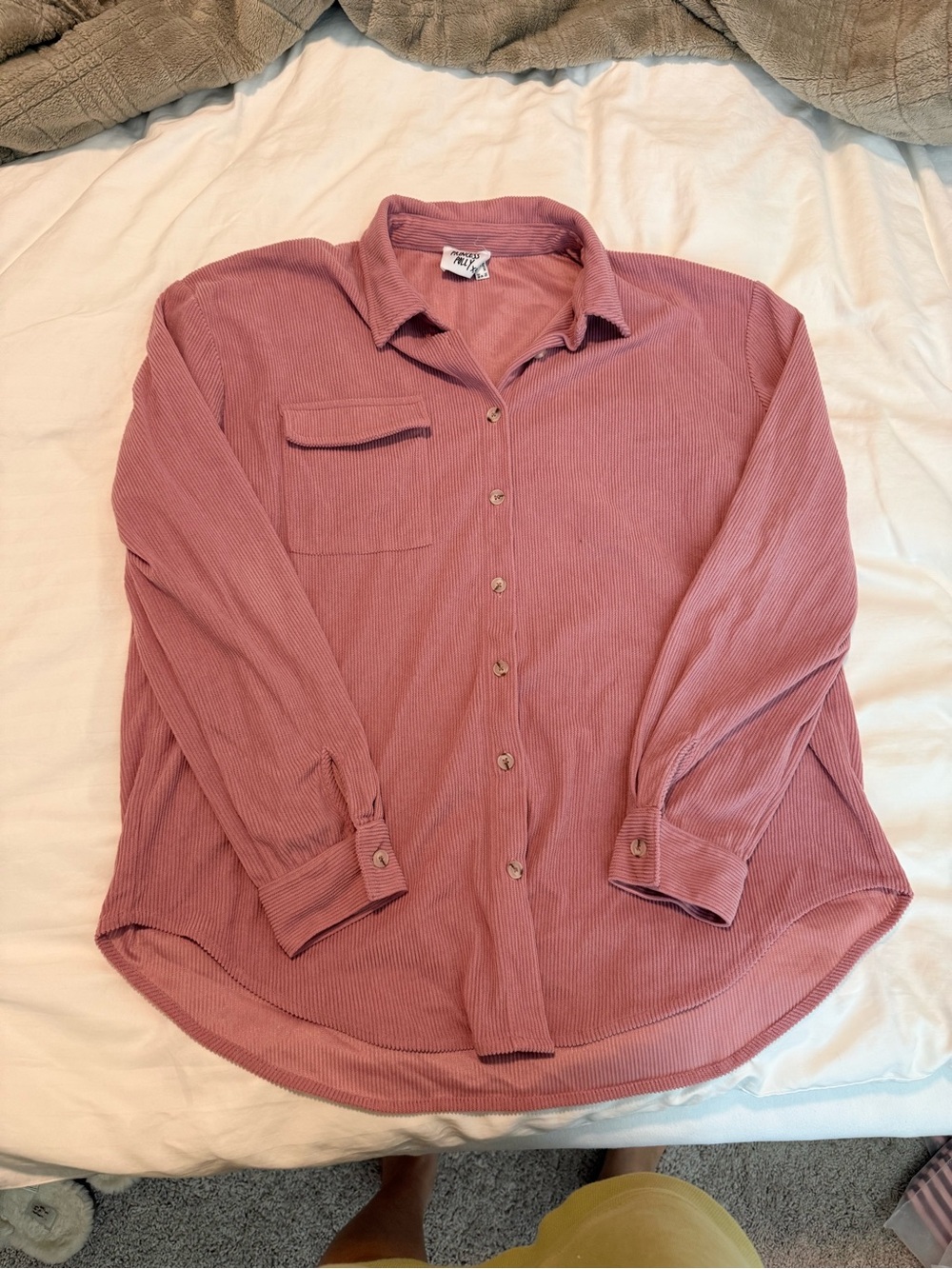 Princess Polly Corduroy Button-Up Shirt